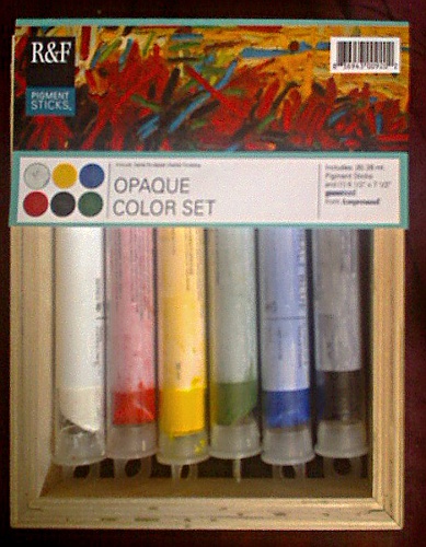R and F Pigment Sticks 6 color opaque set